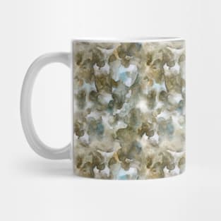 Watercolor art texture	yellow green Mug